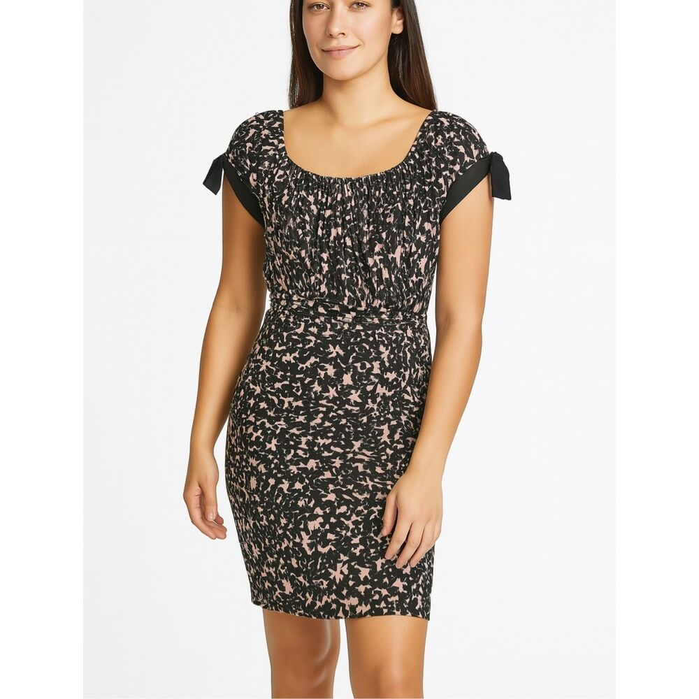 MILLY 100% Silk Printed Mini Dress size 6